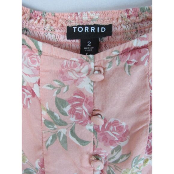 Torrid Cap Sleeve Floral Tank - Picture 2 of 3